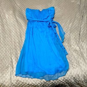 Arden B strapless chiffon & silk dress NWT